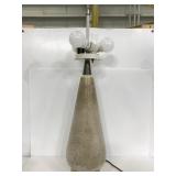 Tear drop shaped ceramic lamp