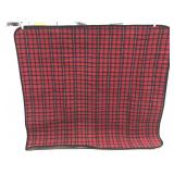 Plaid foam lined warming blanket
