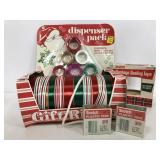 Vintage ribbon dispensers and plastic tape