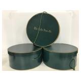 The Halle Bros Co. hat boxes
