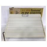 Vintage Logan E-Z view illuminated slide sorter