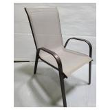 Metal outdoor patio chair