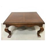 Century Clive solid wood square coffee table