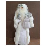 Winter white Santa large tree topper