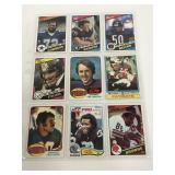 36 vintage Topps football cards w/HOF players