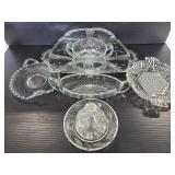Lot of assorted glass dishes