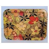 Vintage floral standing tray