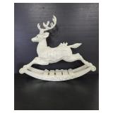 Glitter reindeer rocking horse