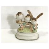 Towle fine porcelain 3 birds music box