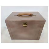 Brown Oxford metal storage box