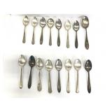 16 vintage silver plated spoons