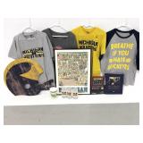 Michigan Wolverines fan lot- shirts, cups, etc.