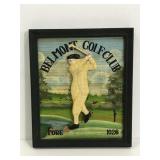 Belmont golf club framed art