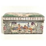Vintage Chinese porcelain keepsake/tea box