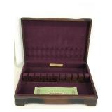 Holmes & edwards inlaid silver plate utensil box