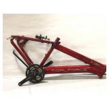 Tidal Force red bicycle frame