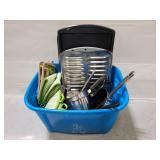 Lot if assorted pots, pans & oven mitts