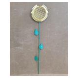 Vintage metal sunflower bird seed holder