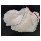 Vintage day of the week cotton baby bibs