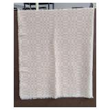 Old abingdon weavers 100% will Blanket w/ fringe