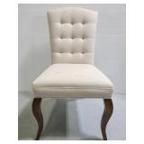 Unpolstered armless accent chair