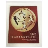 1973 NLCS reds vs Mets baseball souvenir program