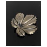 Sterling by Jewel art leaf brooch