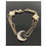 Moon & star charm jewelry piece