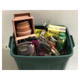 Tub of assorted gardening necessities