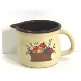 Enameled FTD fruit basket metal mug