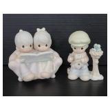 Two vintage The Enesco precious memories figures