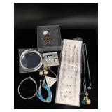 Sterling silver assorted jewelry lot