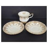 Royal Albert bone China tea cup w/ 2 saucers