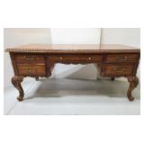 Seven Seas Hooker carved detail executive desk