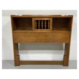 Vintage twin wood headboard & frame