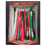 Christmas colors tappered candlesticks