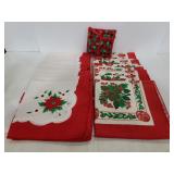 Christmas cloth napkins and hot pads