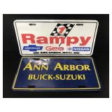 Pair of promotional license plates