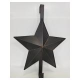 Metal star over the door wreath holder