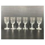 Lot of 6 sherry glasses
