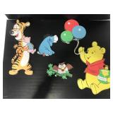 Vintage Winnie there poo paperboard decorations