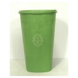 Vintage apple green Tupperware canister