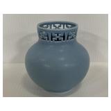 Victoria Hagen blue pottery vase