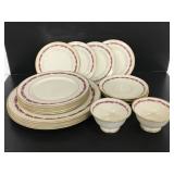Franciscan China Arcadia Maroon dishes