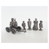 Tiny metal figure family