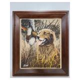 Killen signed framed cloth art