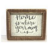 Primitives by Kathy small "Home" wood block sign