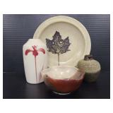 Four pottery art pieces