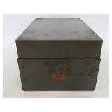 Vintage Weis metal card file box