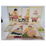 Vintage Fern Bisel Peat story prints